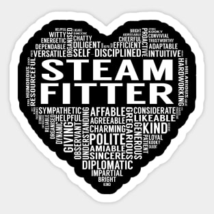 Steam Fitter Heart Sticker